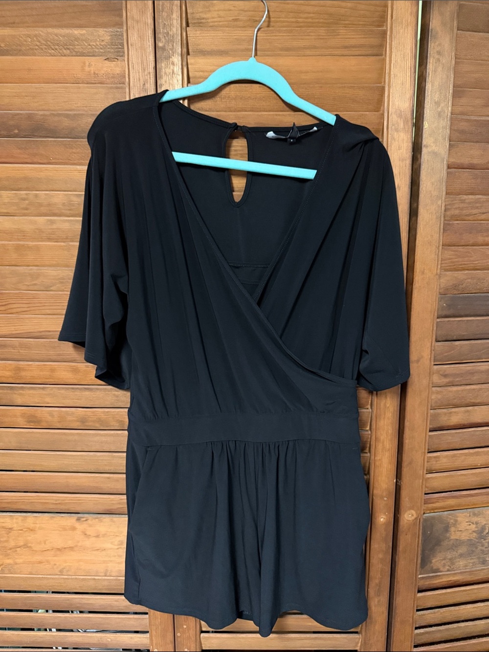 White House Black Market Black Romper